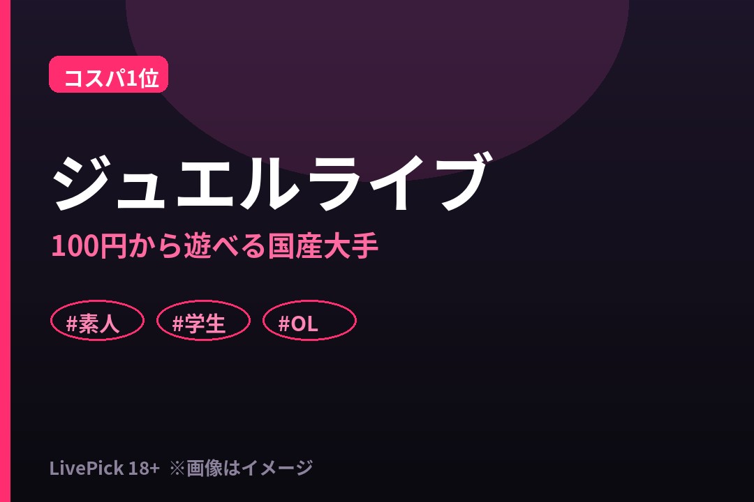 ジュエルライブの登録画面イメージ（公式素材）